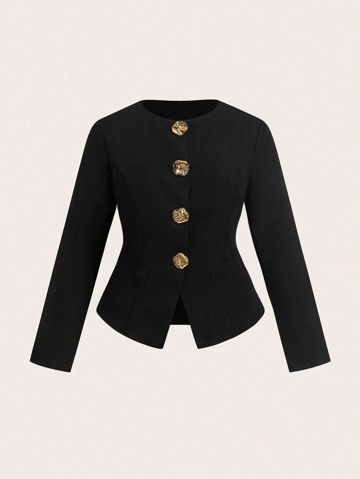 Sacou SHEIN, negru