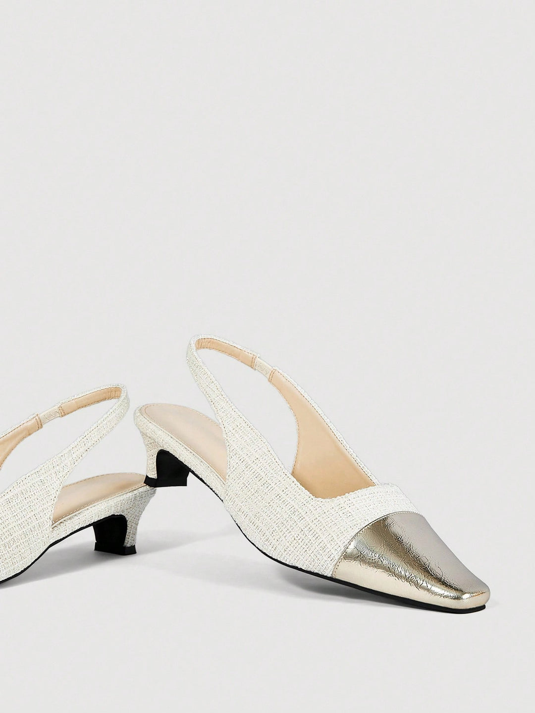 Pantofi cu toc SHEIN, bej