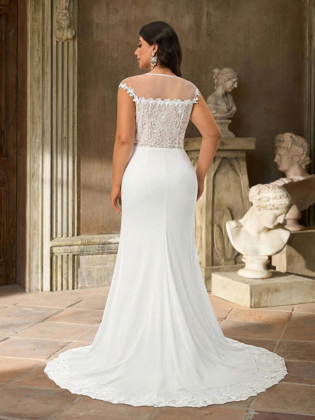 Rochie de mireasă SHEIN, alb
