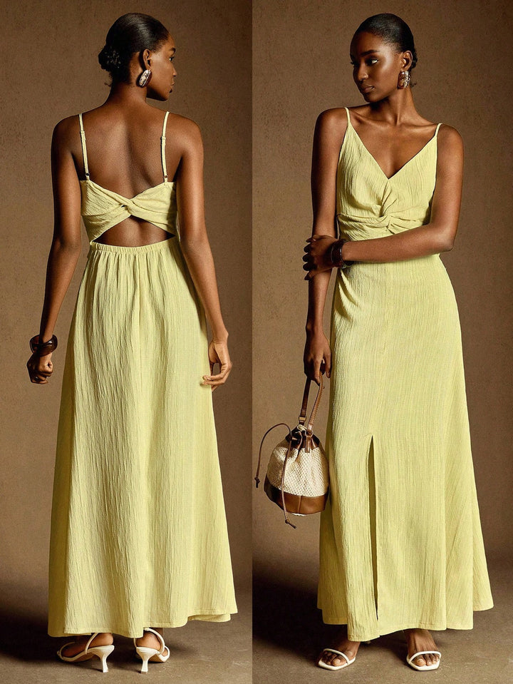 Rochie maxi SHEIN, galben