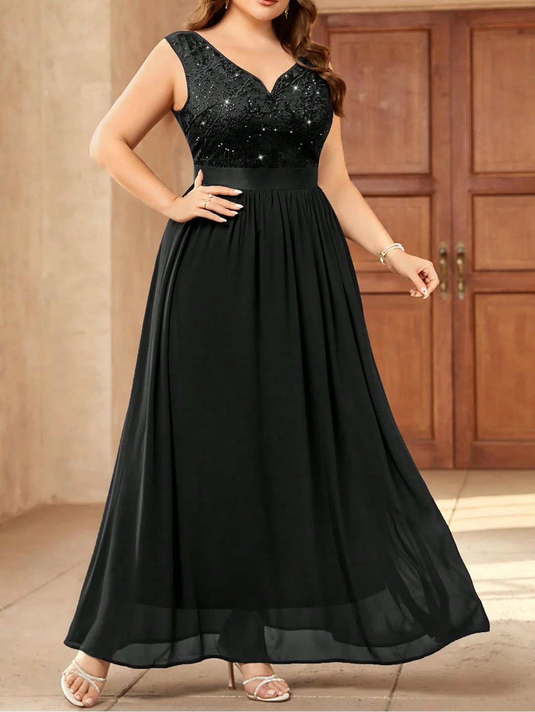 Rochie maxi SHEIN, negru