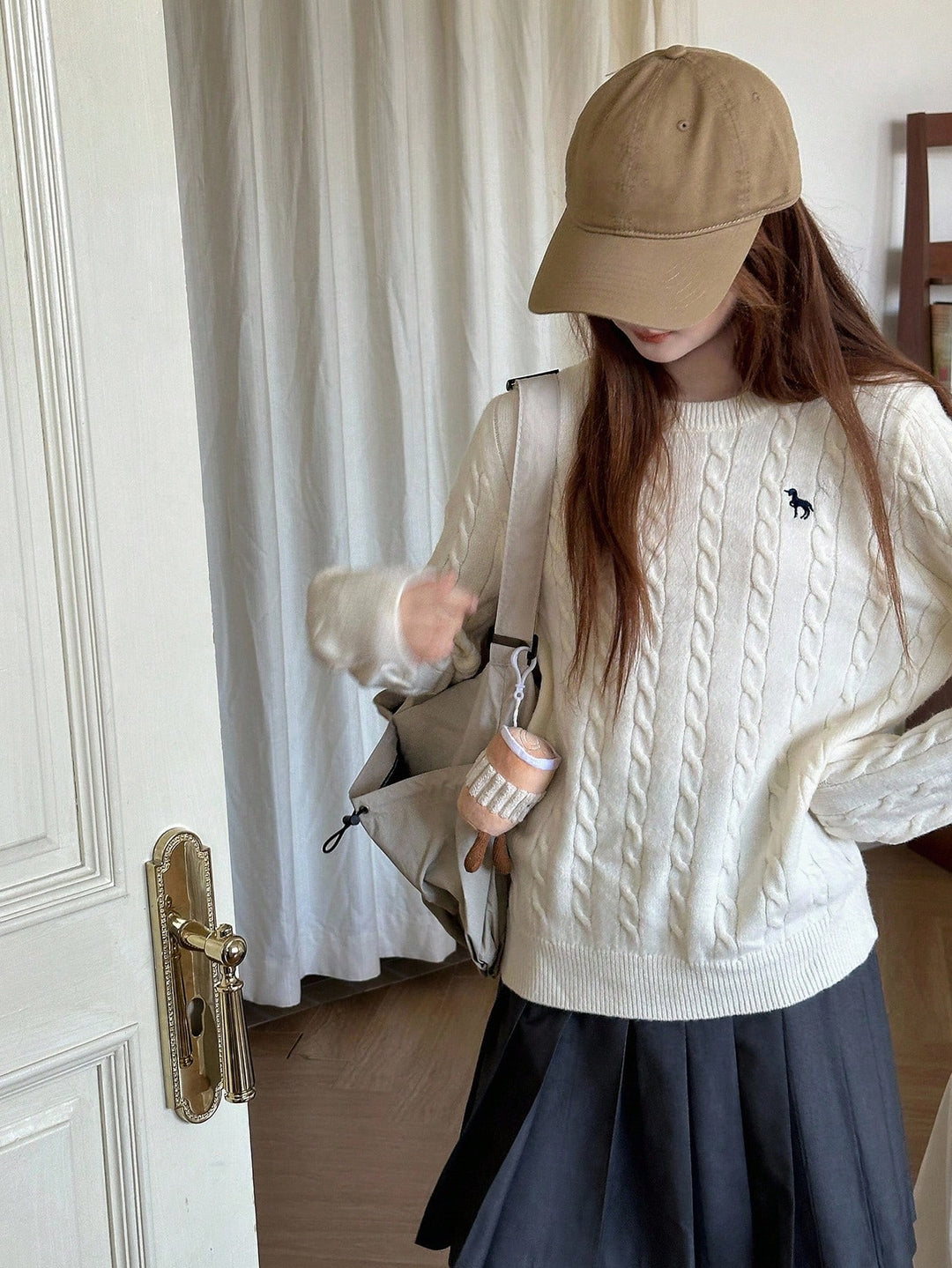 Pulover SHEIN, alb