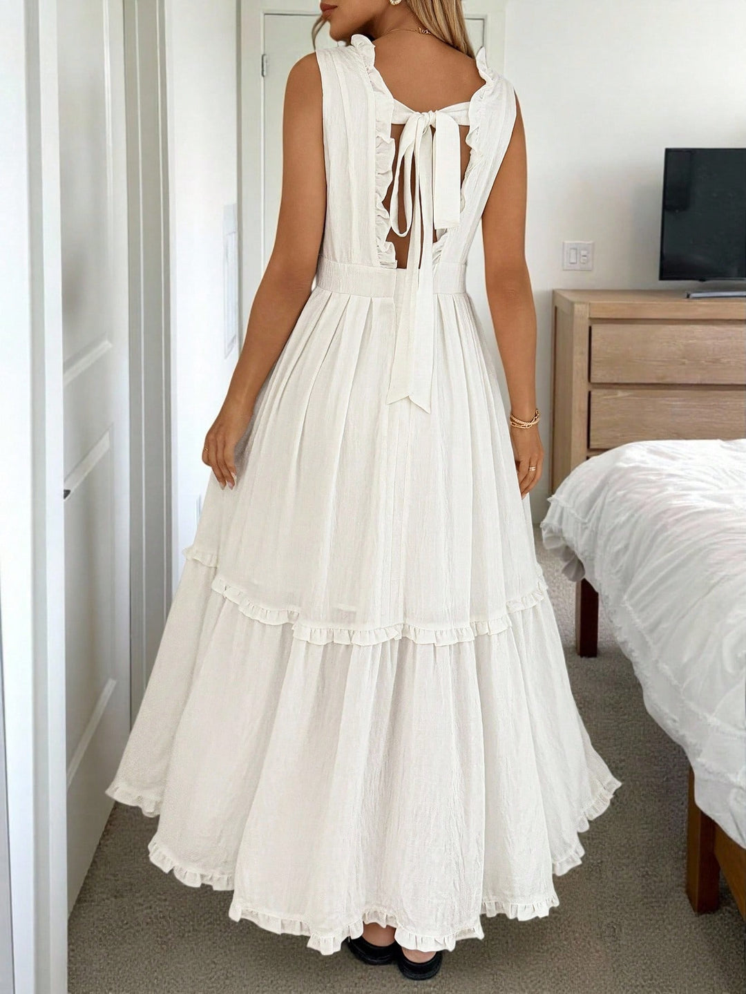 Rochie maxi SHEIN, alb