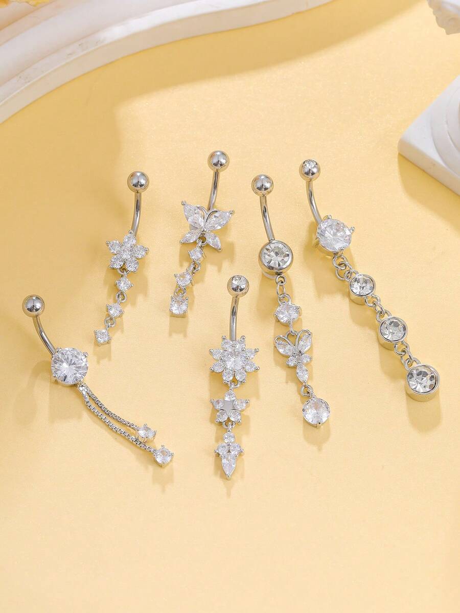 Set piercing SHEIN, argintiu