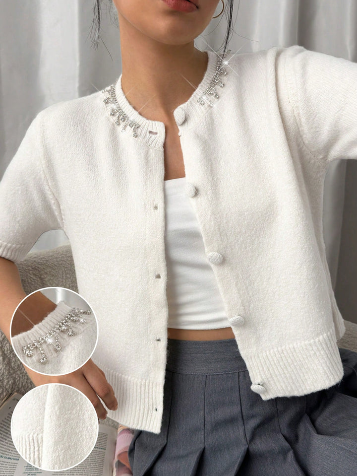 Cardigan SHEIN, crem