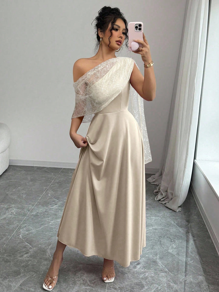 Rochie maxi SHEIN, bej
