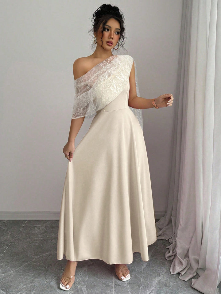 Rochie maxi SHEIN, bej