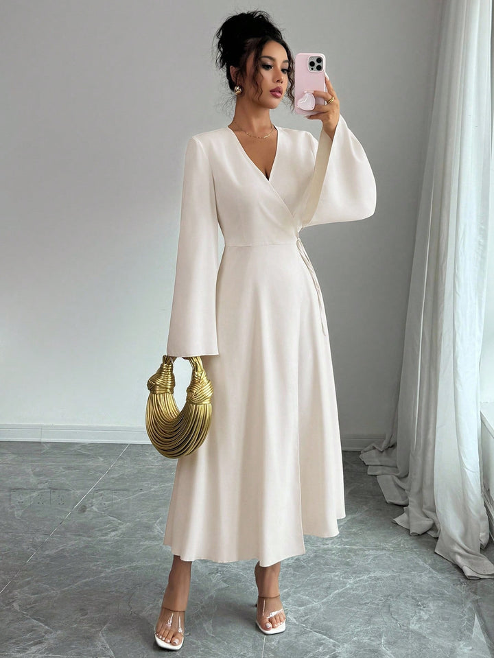 Rochie maxi SHEIN, crem