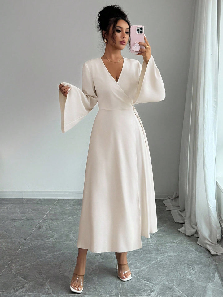Rochie maxi SHEIN, crem