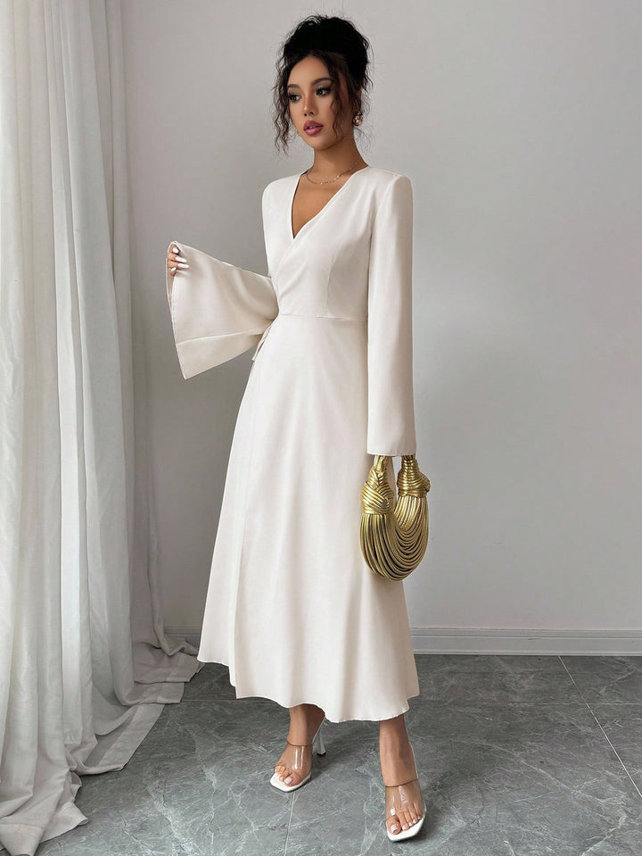 Rochie maxi SHEIN, crem