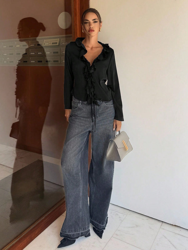 Top SHEIN, negru