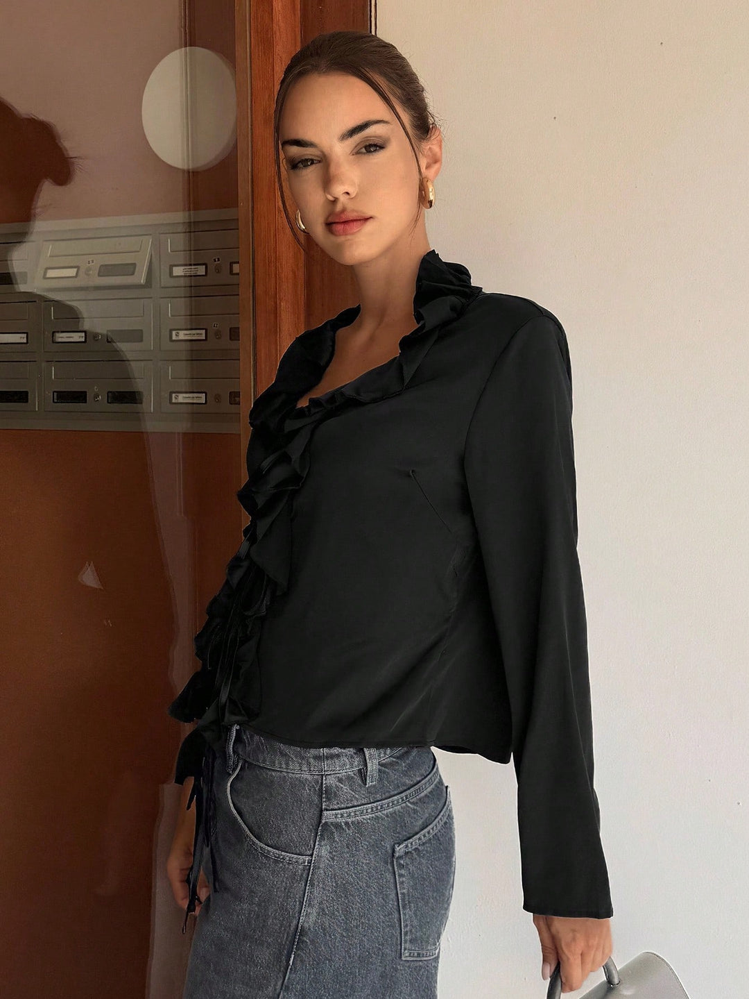 Top SHEIN, negru