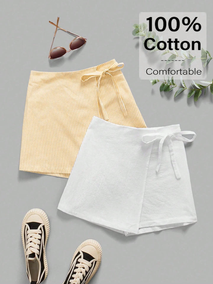 Set fuste pantalon Shein, mikx culori