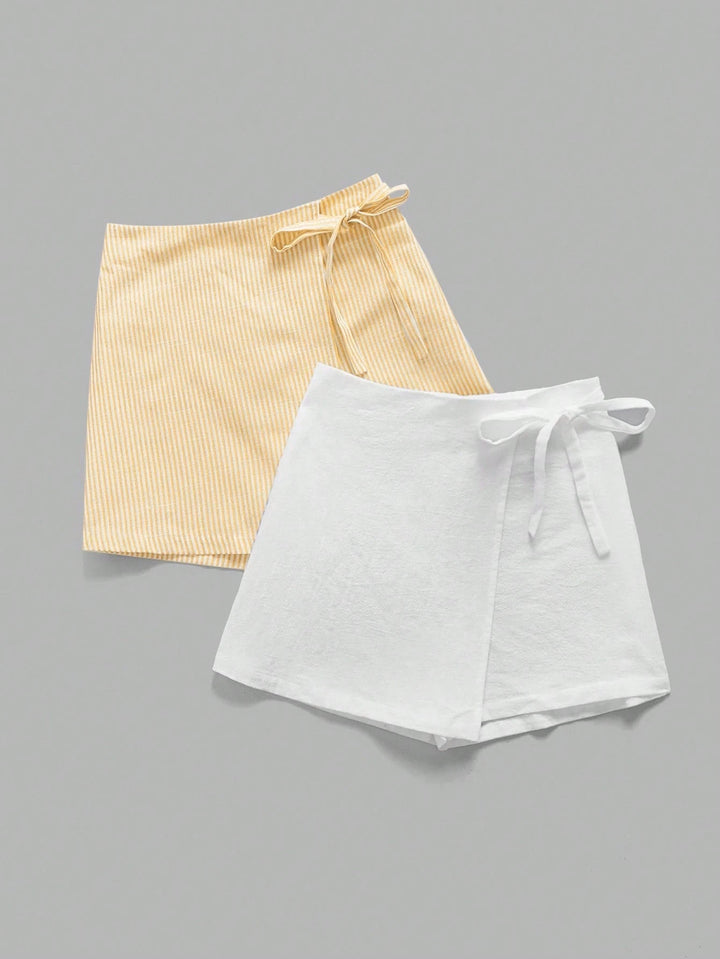 Set fuste pantalon Shein, mikx culori