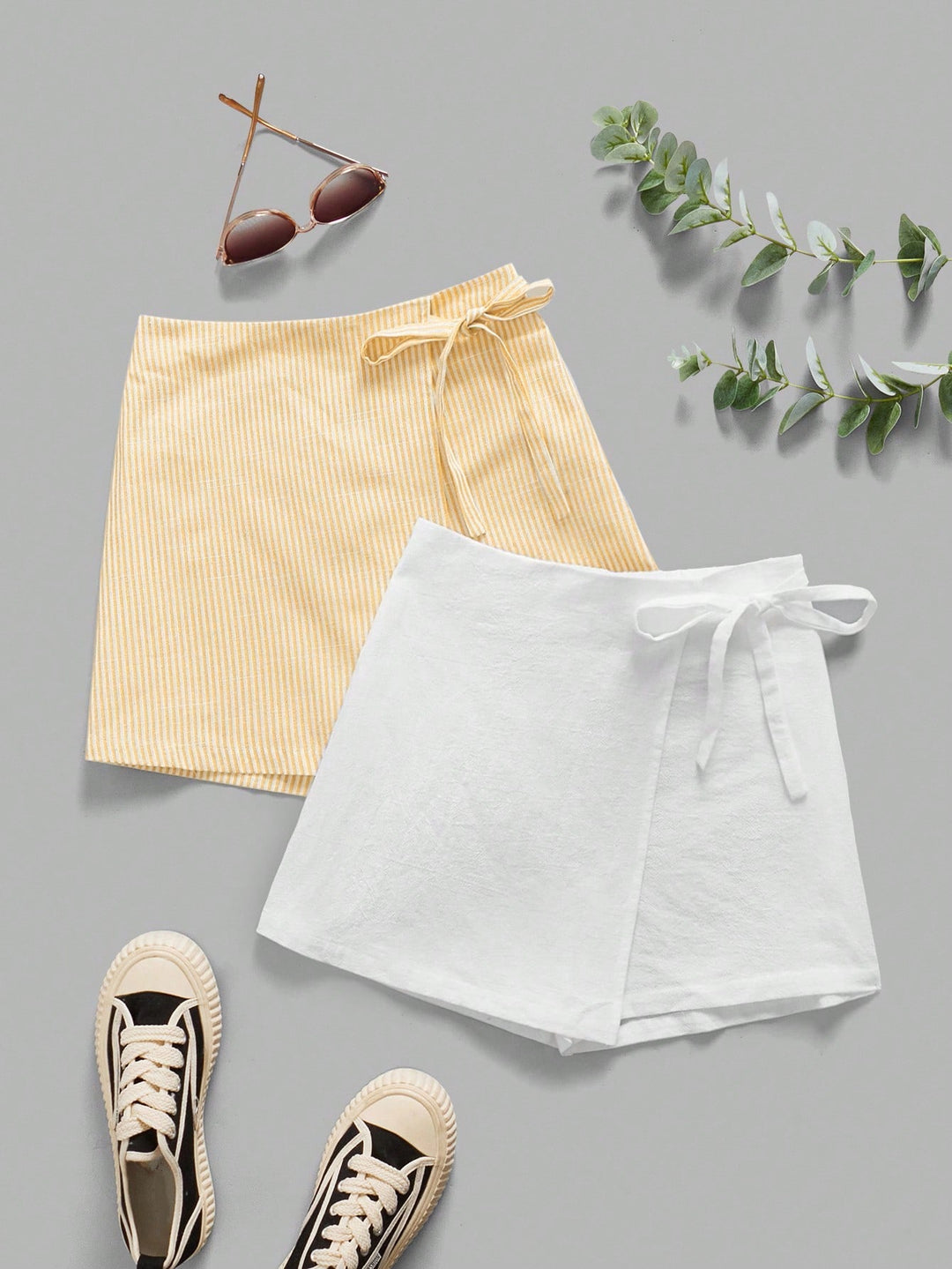 Set fuste pantalon Shein, mikx culori