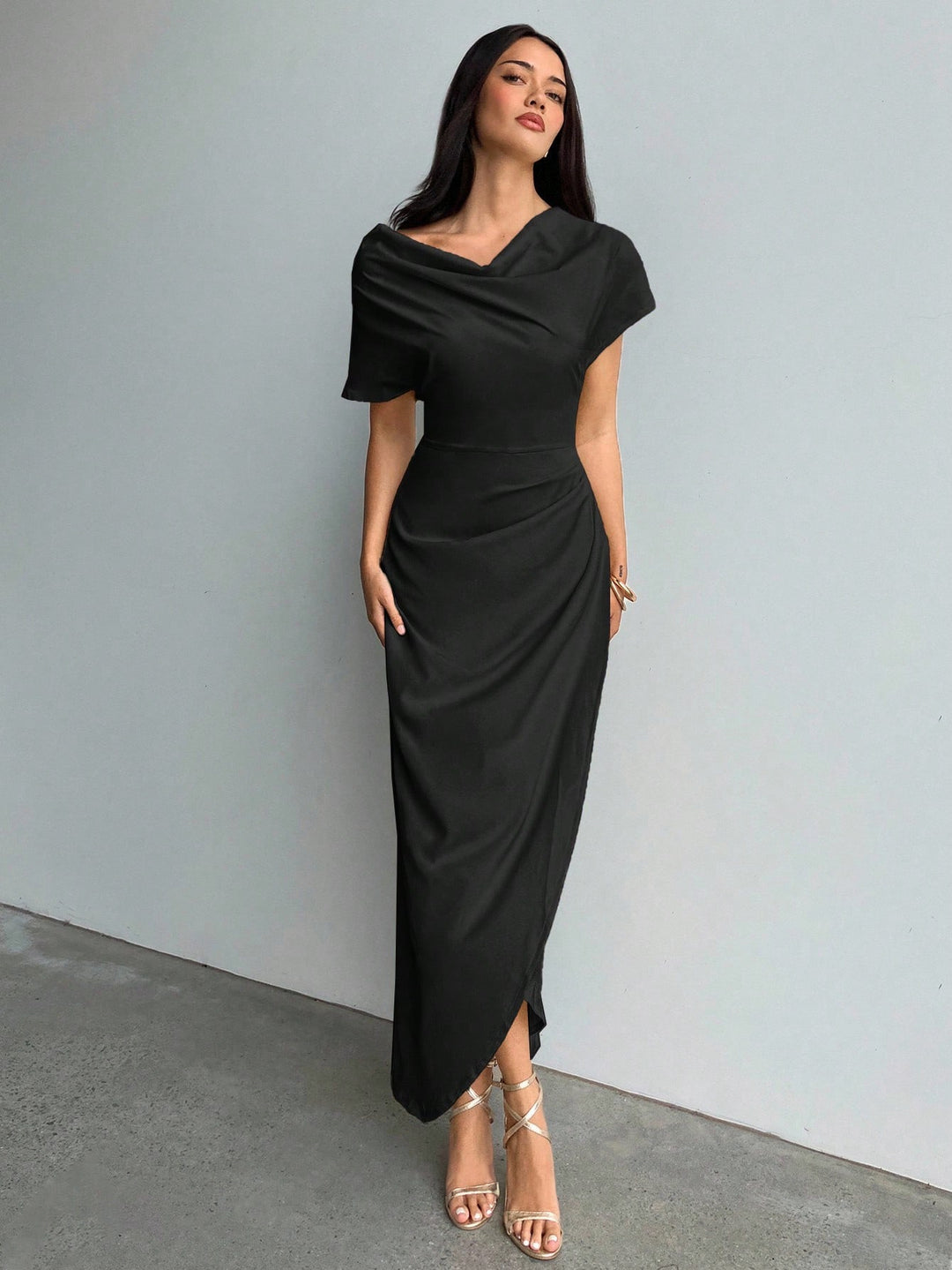 SHEIN Maxi Dress, Black