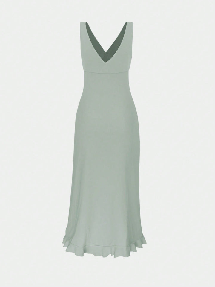 SHEIN maxi ruha, zöld