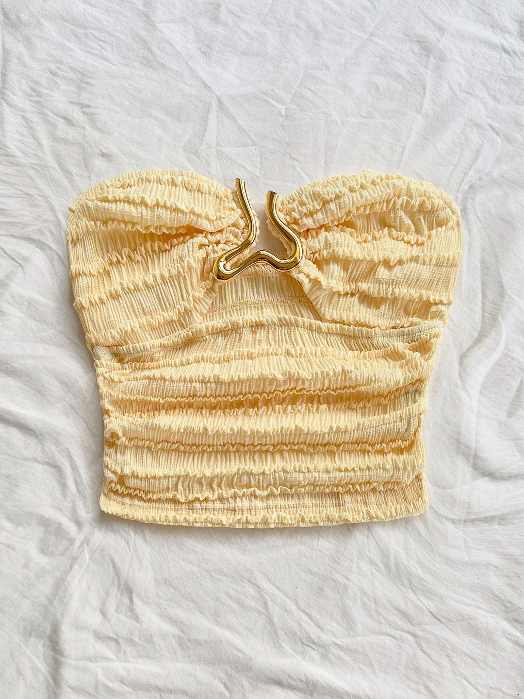 Top SHEIN, galben
