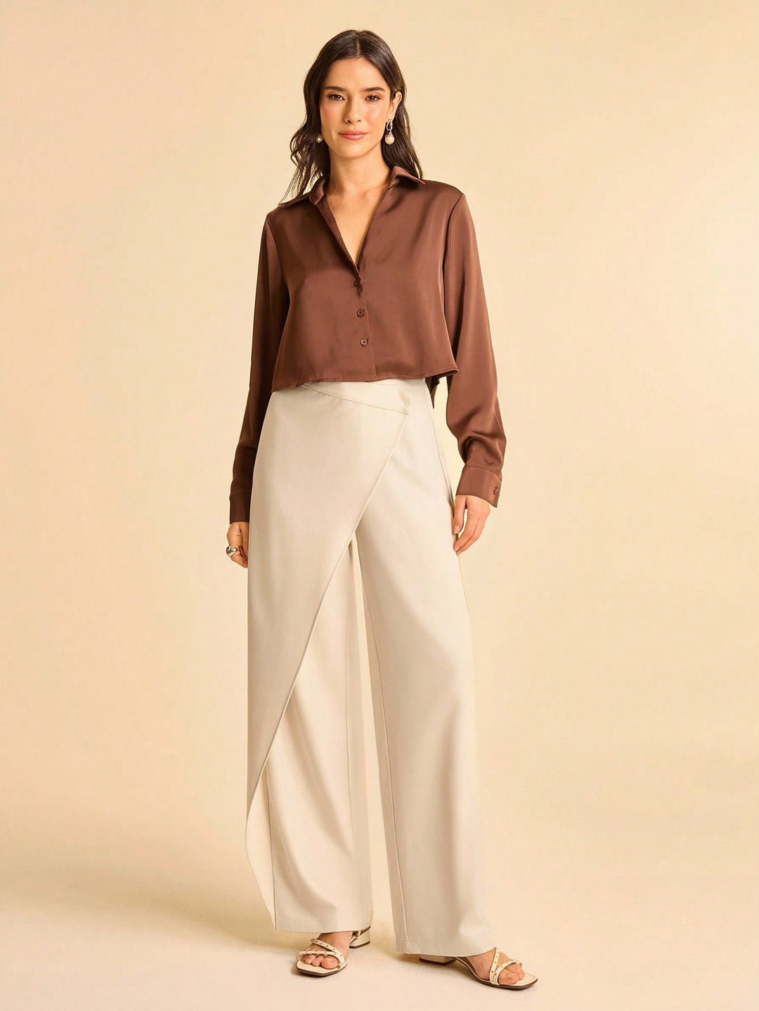 Pantaloni SHEIN, portocaliu