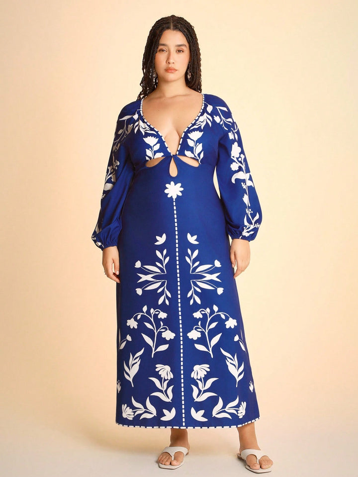 Rochie maxi SHEIN, albastru