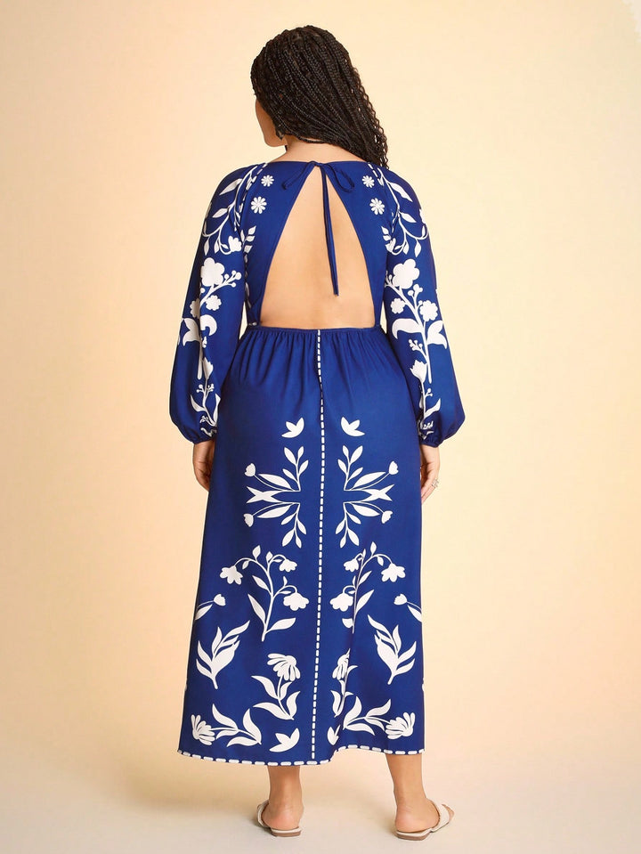 Rochie maxi SHEIN, albastru