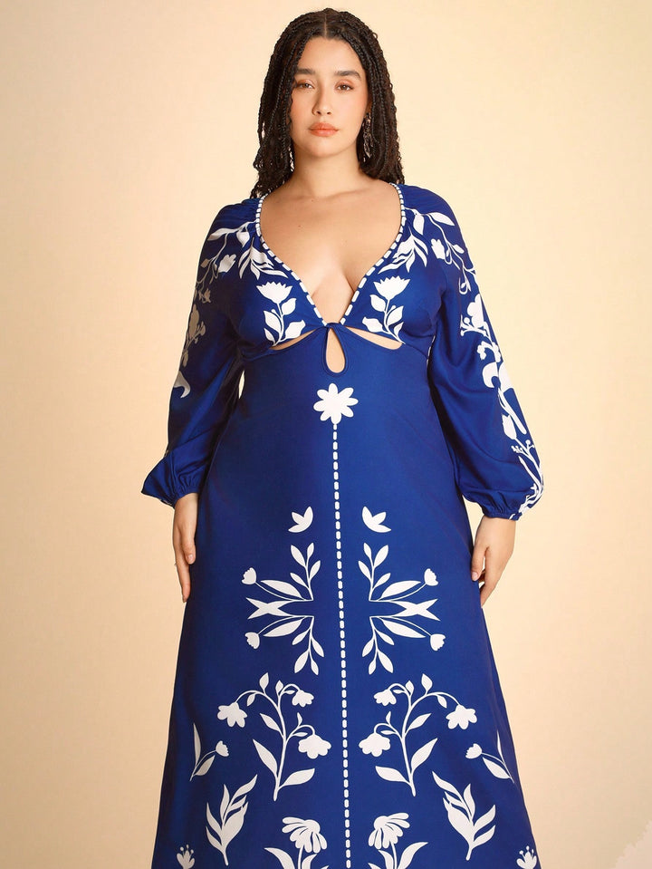 Rochie maxi SHEIN, albastru