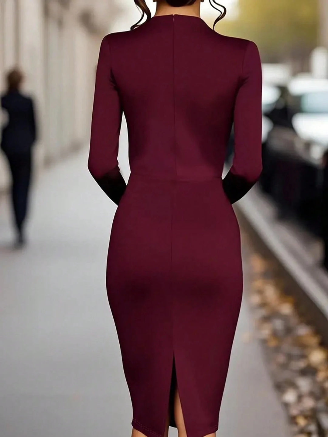Rochie midi SHEIN, vișiniu