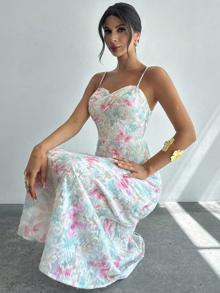 Rochie midi SHEIN, mix culori