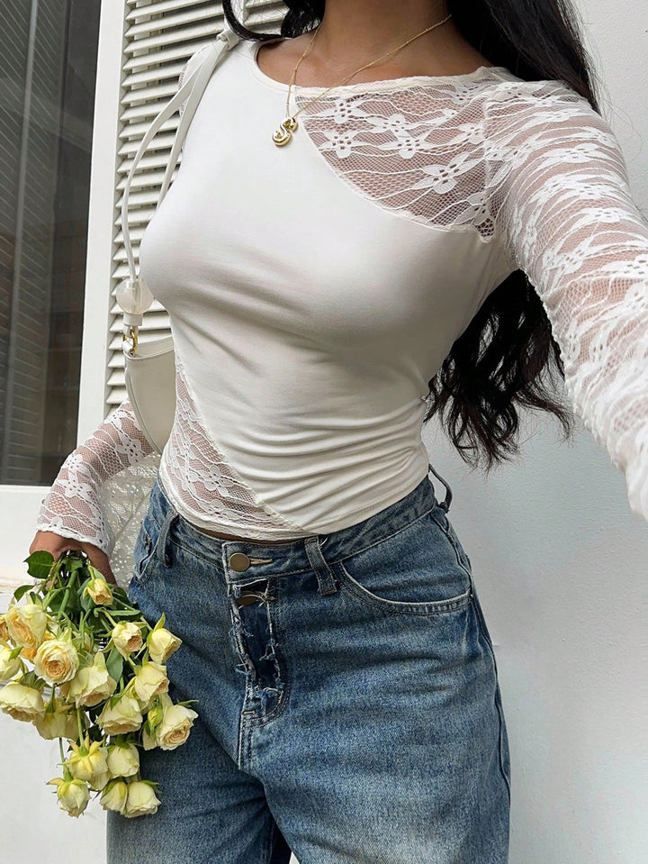 SHEIN blúz, krém