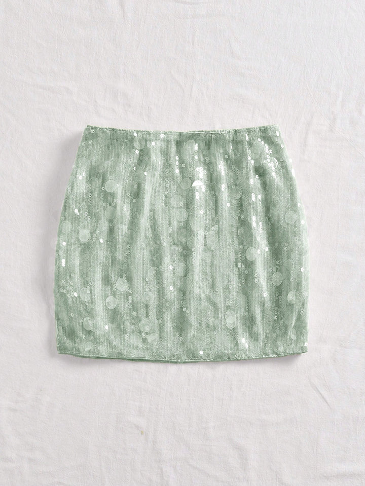 Fustă mini SHEIN, verde