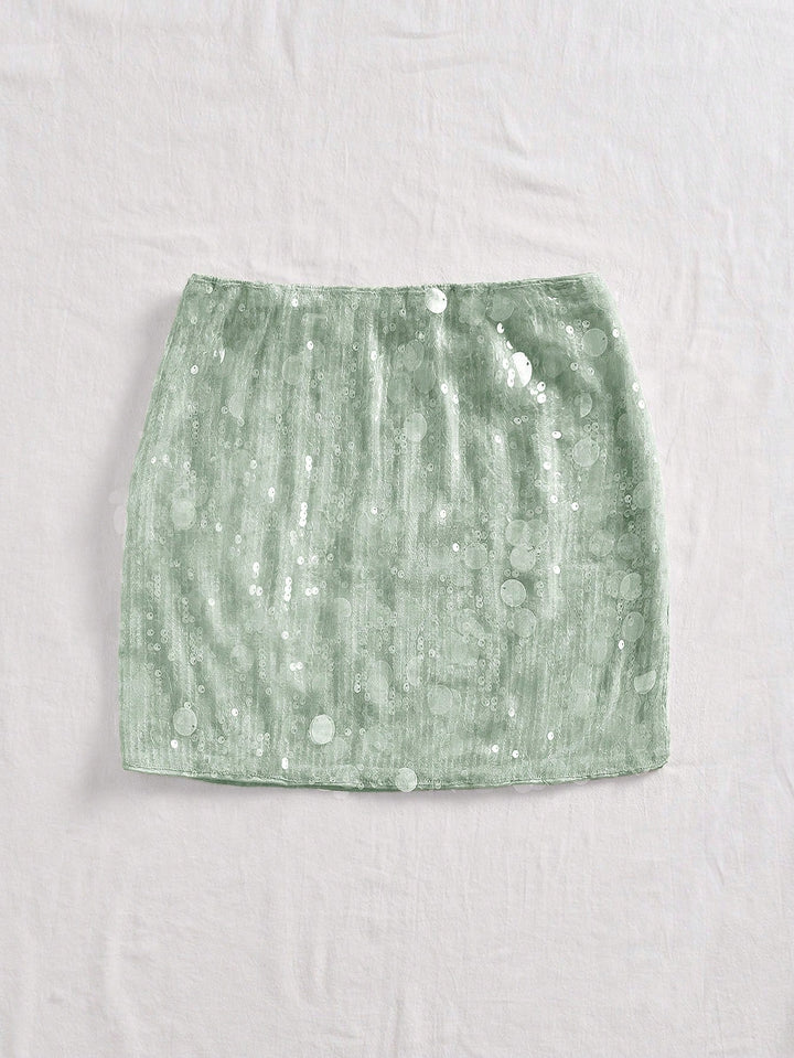 Fustă mini SHEIN, verde