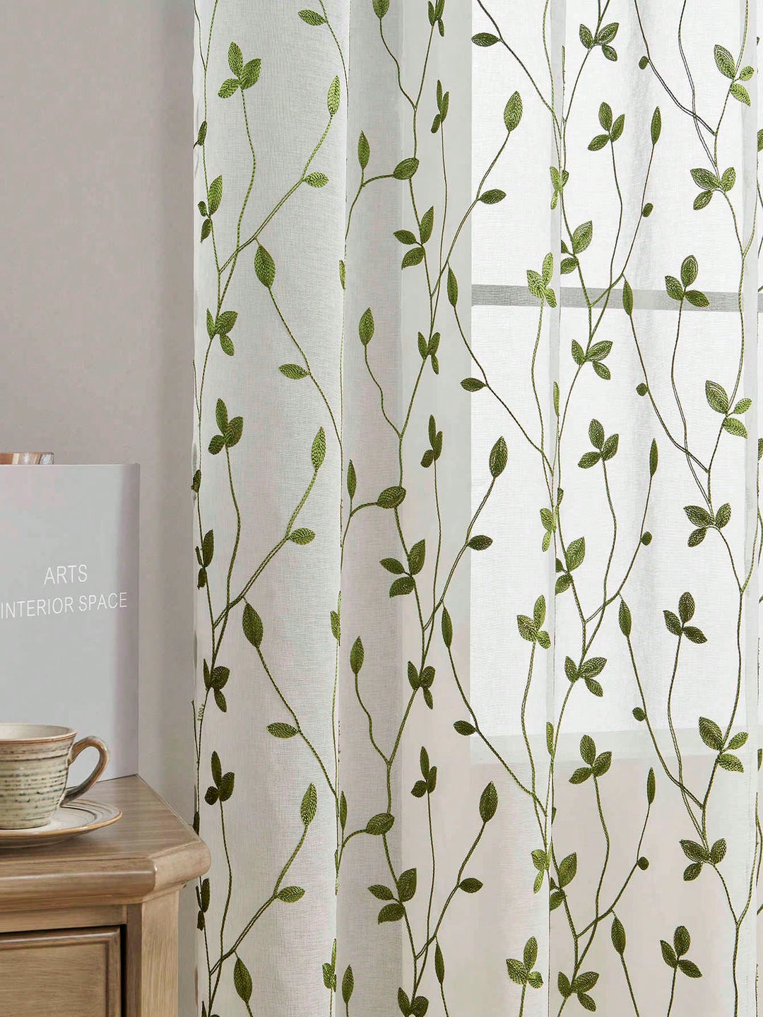 Perdele SHEIN, verde