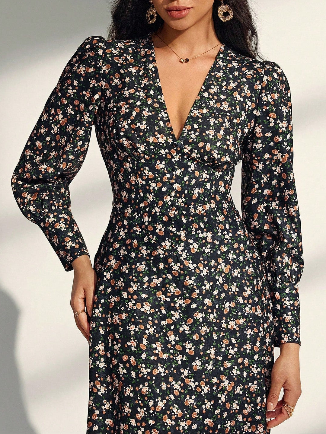 Rochie midi SHEIN, negru