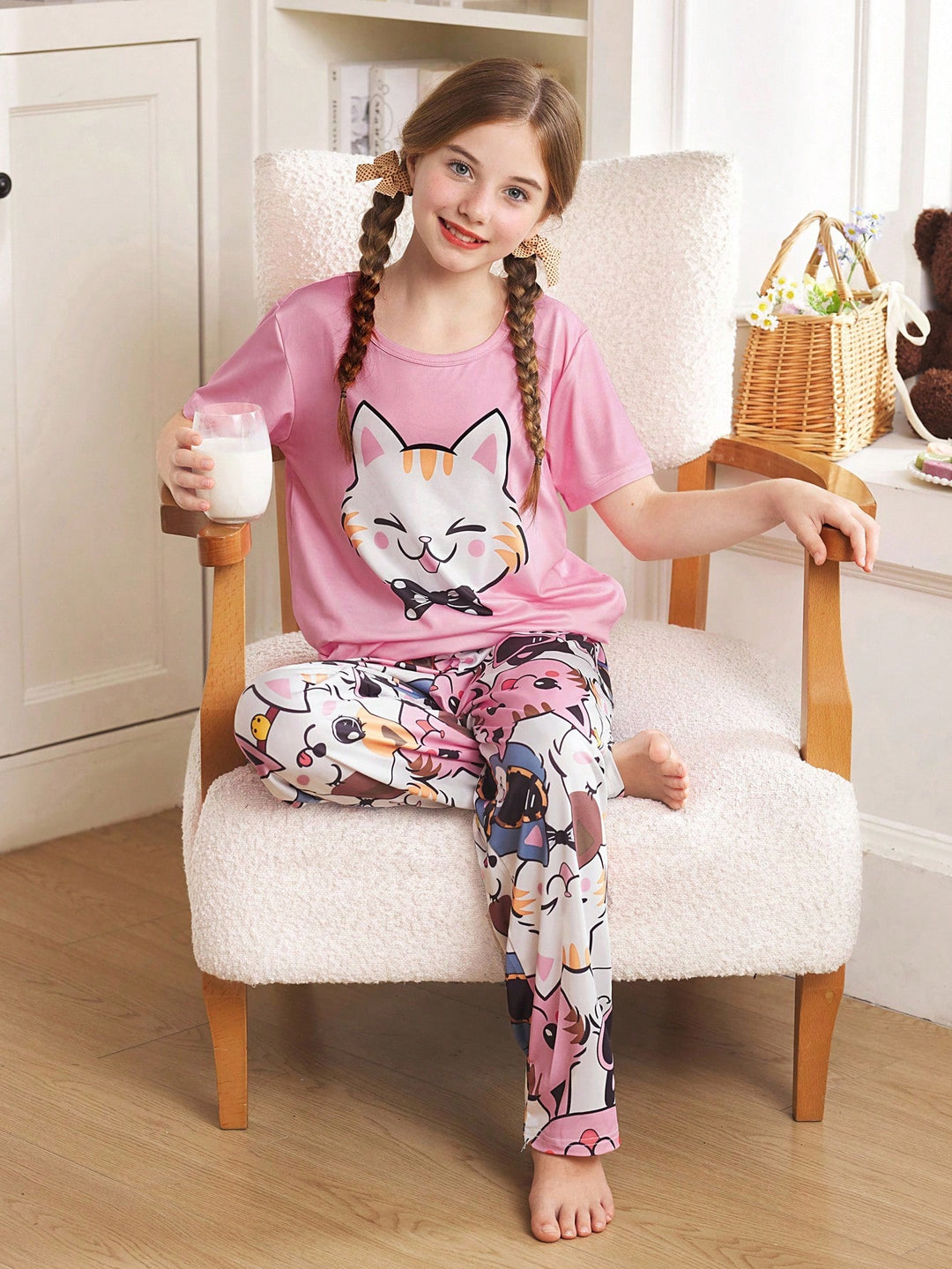 Compleu pijamale SHEIN, mix culori