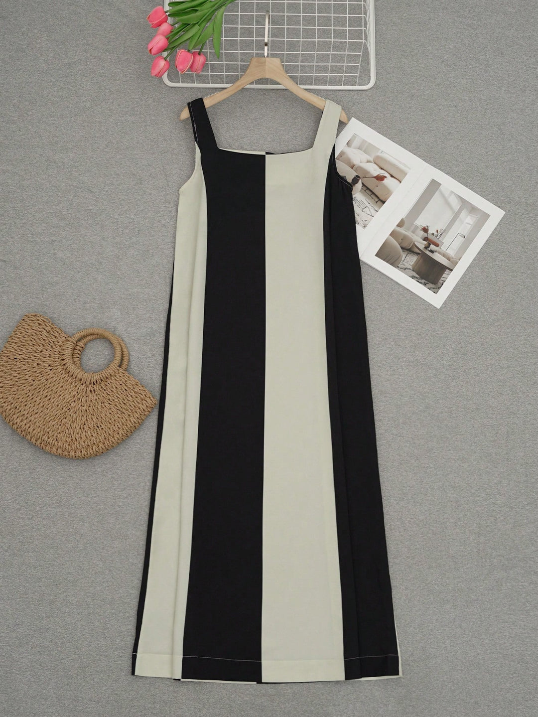 Rochie maxi SHEIN, bej