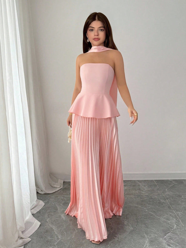 Rochie midi SHEIN, roz