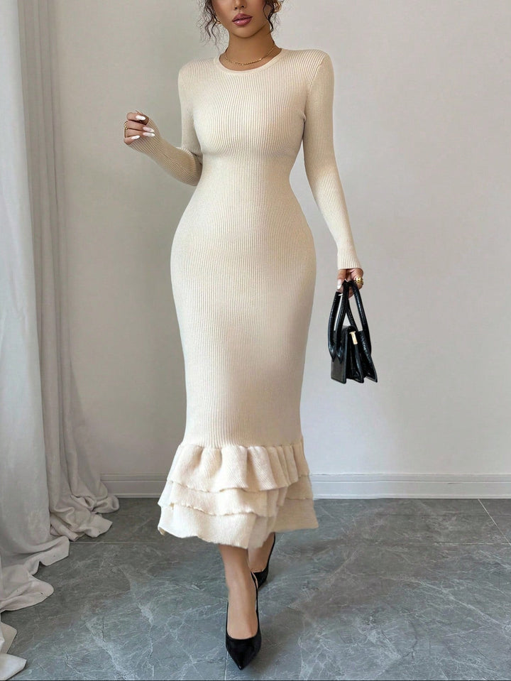 Rochie midi Shein, crem