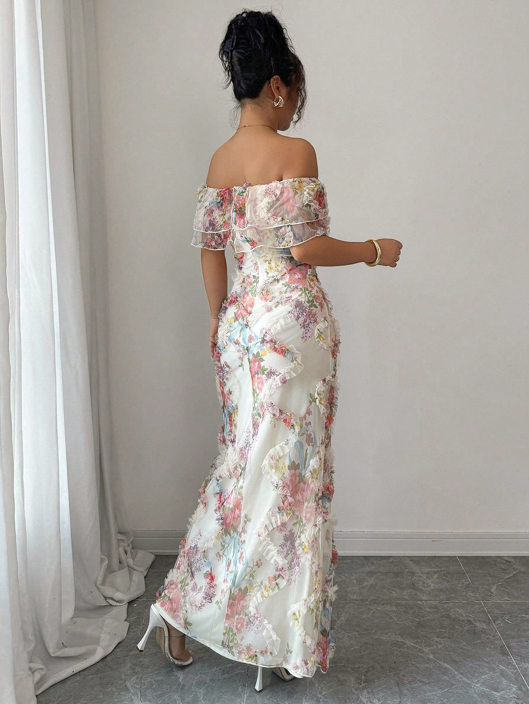 Rochie maxi SHEIN, mix culori