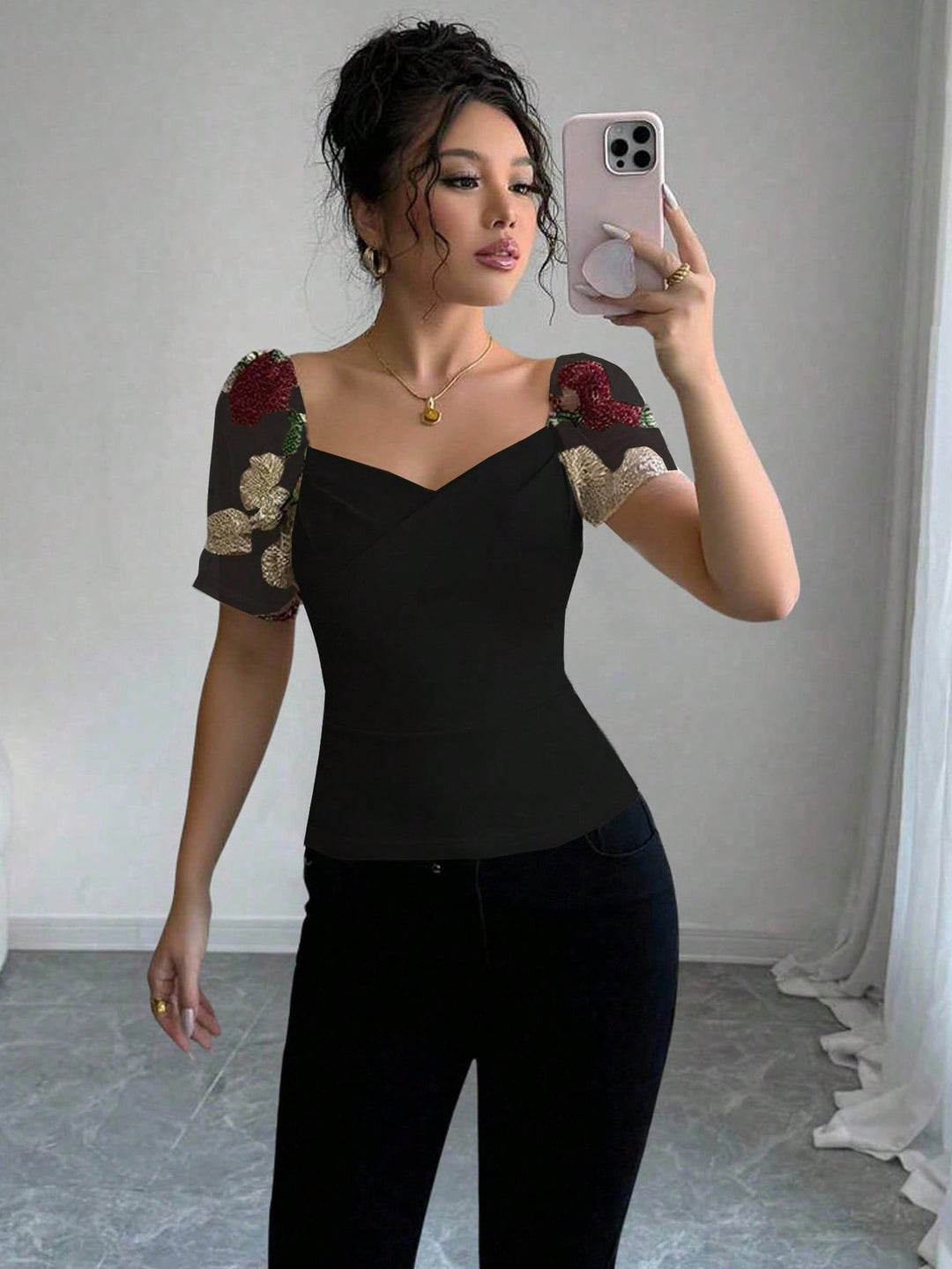 Bluza SHEIN, negru