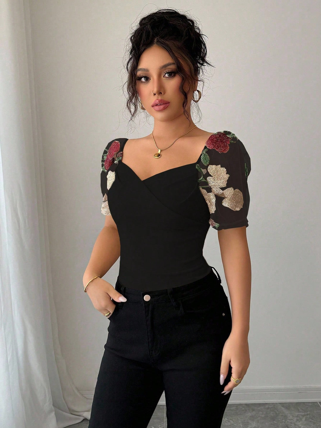 Bluza SHEIN, negru