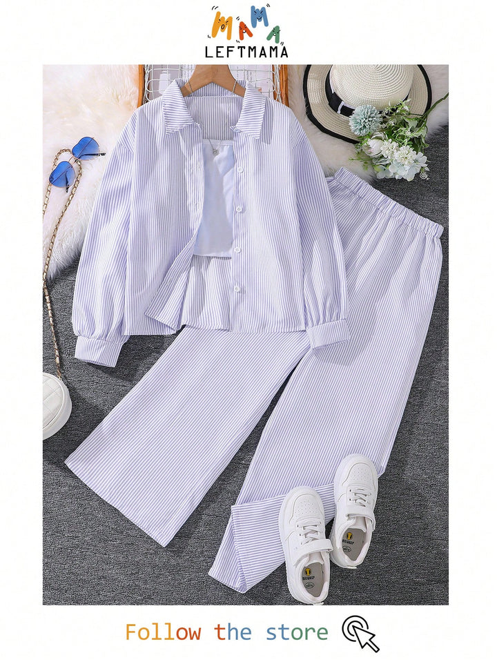 Set de tricou și pantaloni SHEIN, mov
