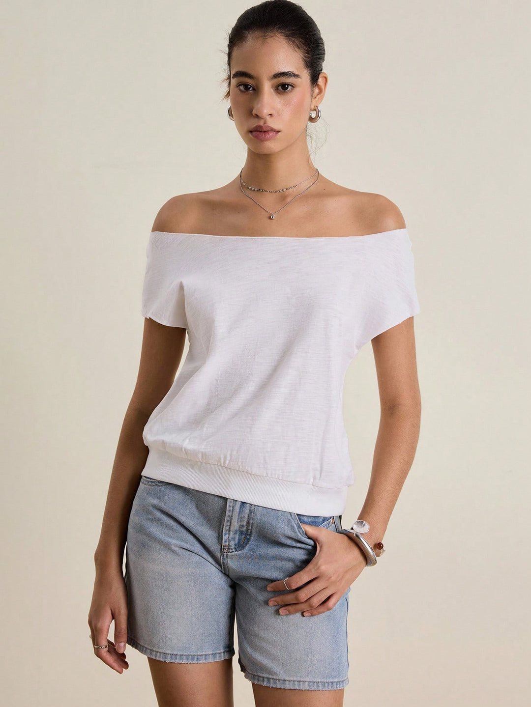 Top SHEIN, alb