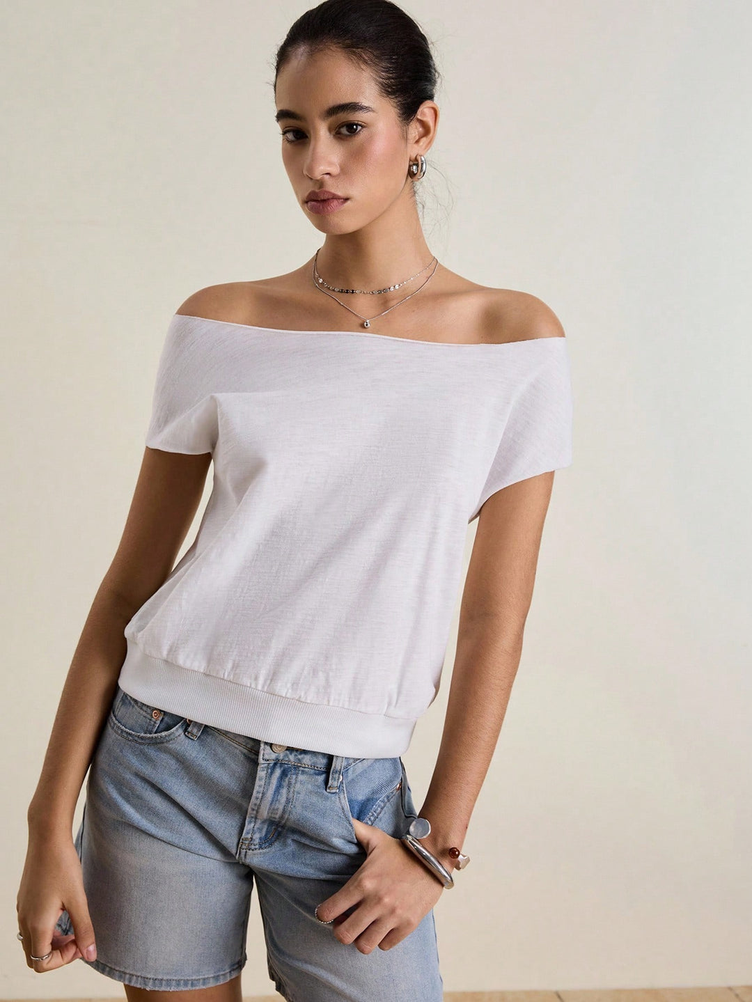 Top SHEIN, alb