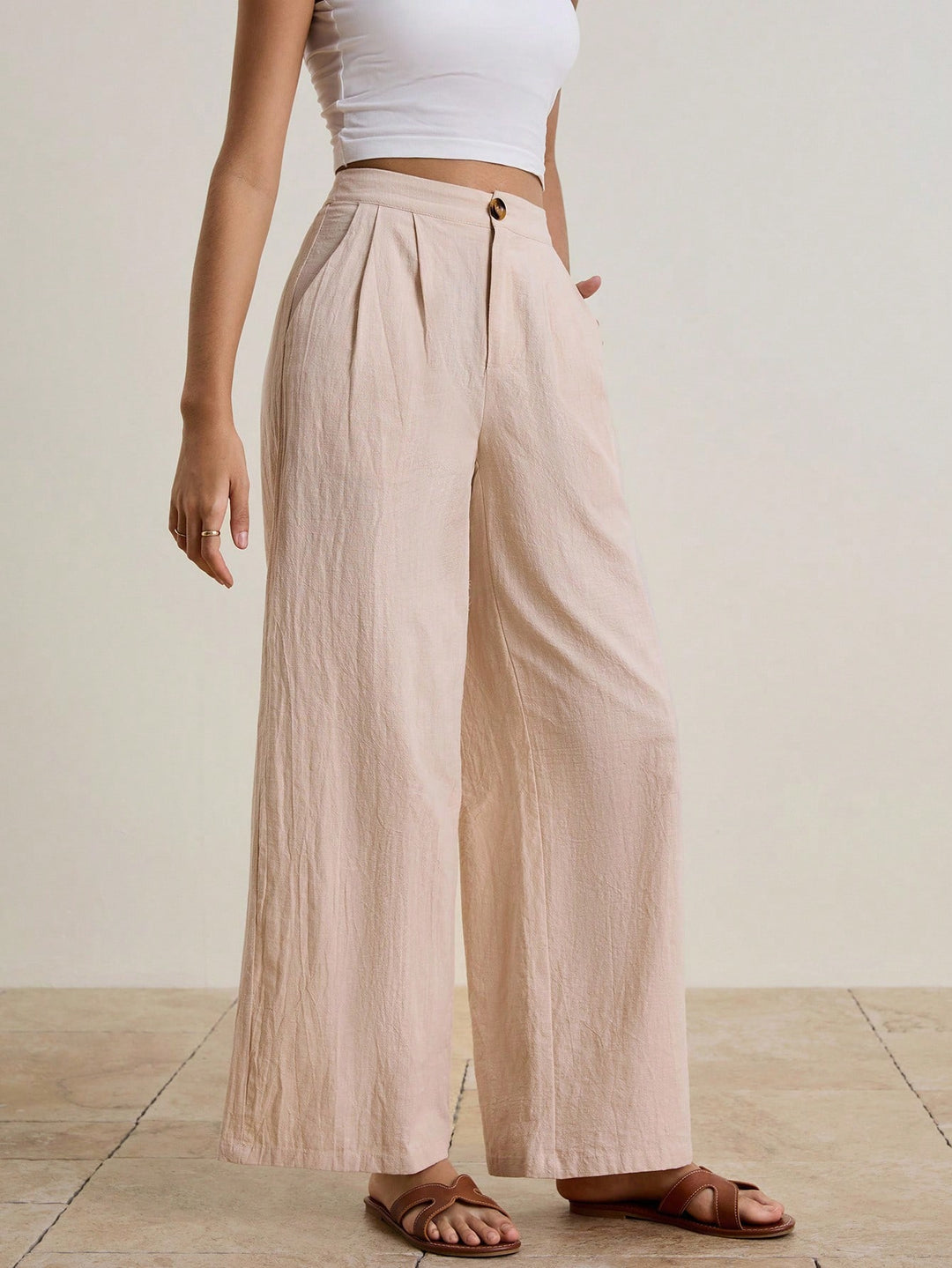 Pantaloni SHEIN, kaki