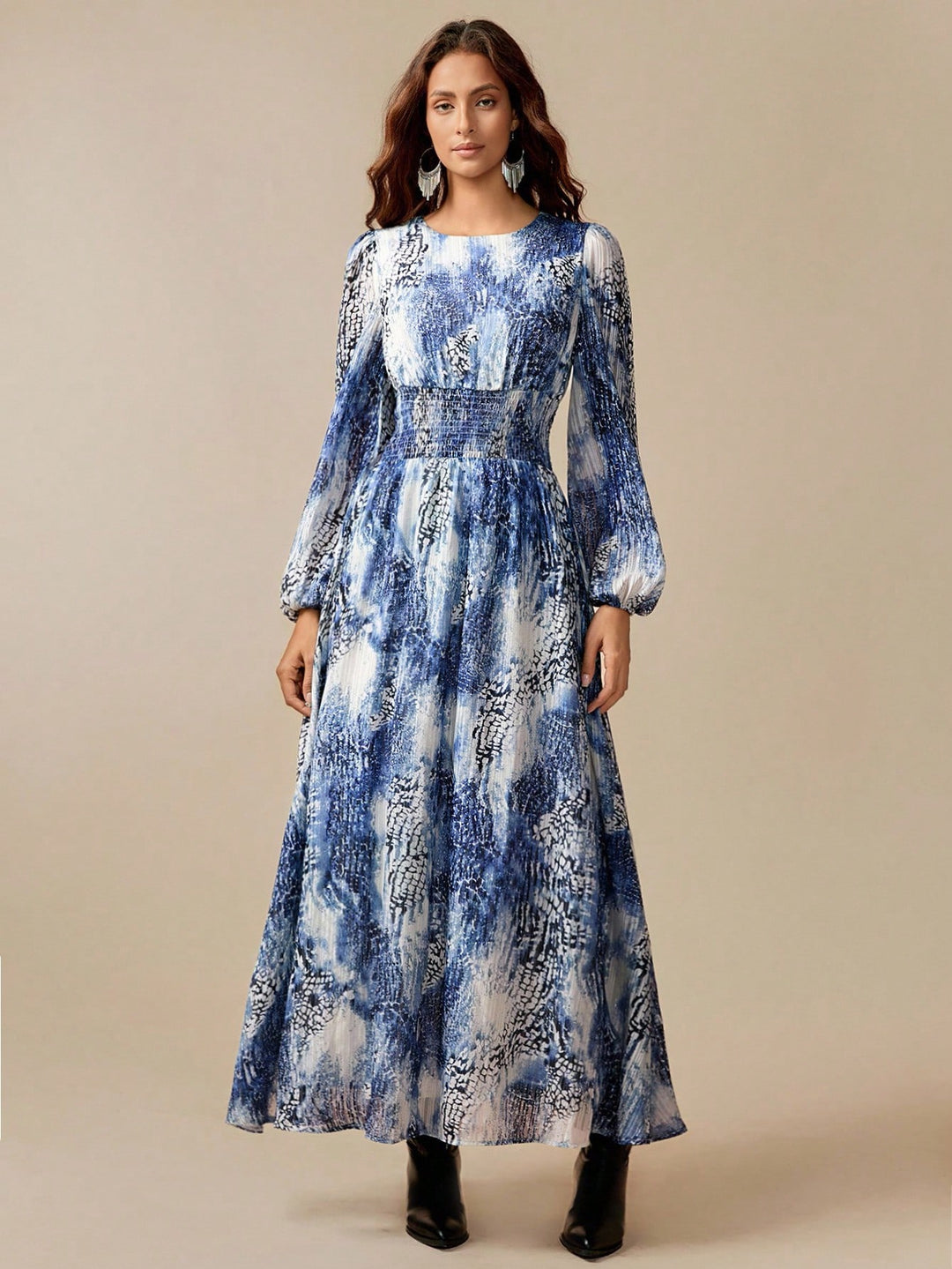 Rochie maxi SHEIN, albastru