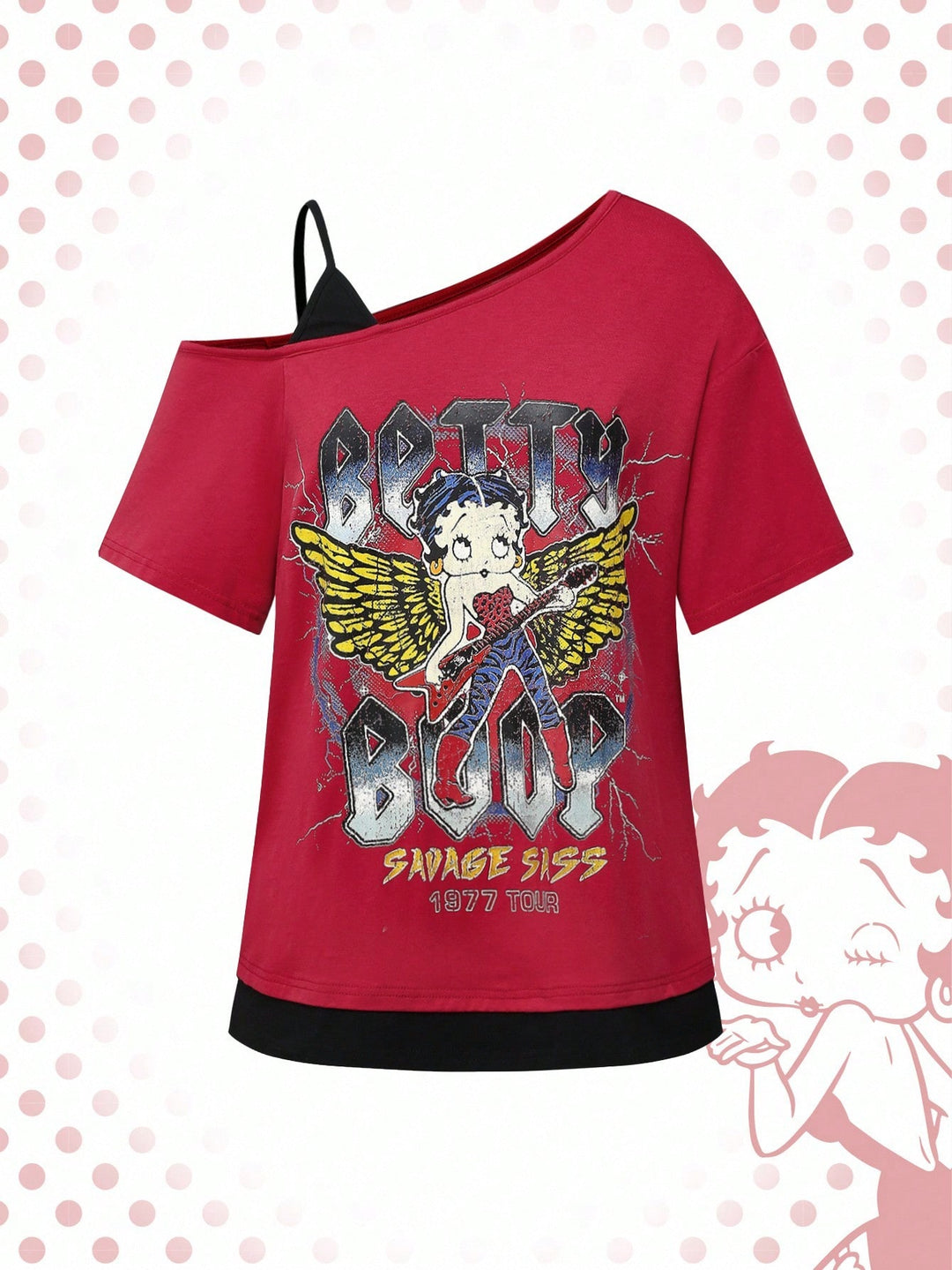 Tricou SHEIN, vișiniu