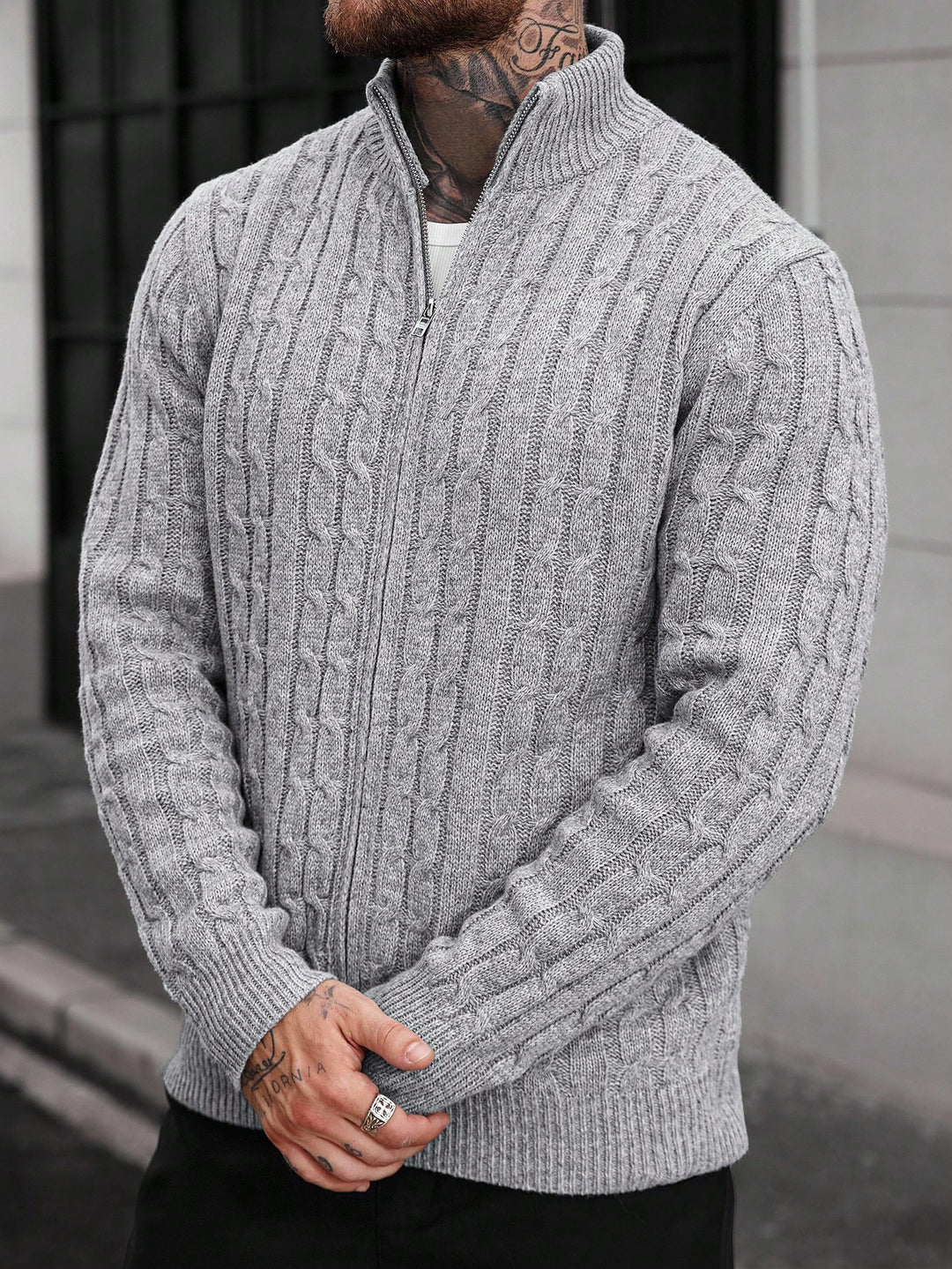 Cardigan SHEIN, gri