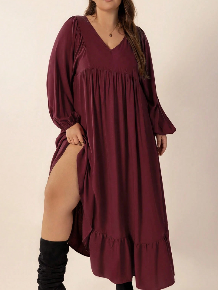 Rochie midi SHEIN, vișiniu