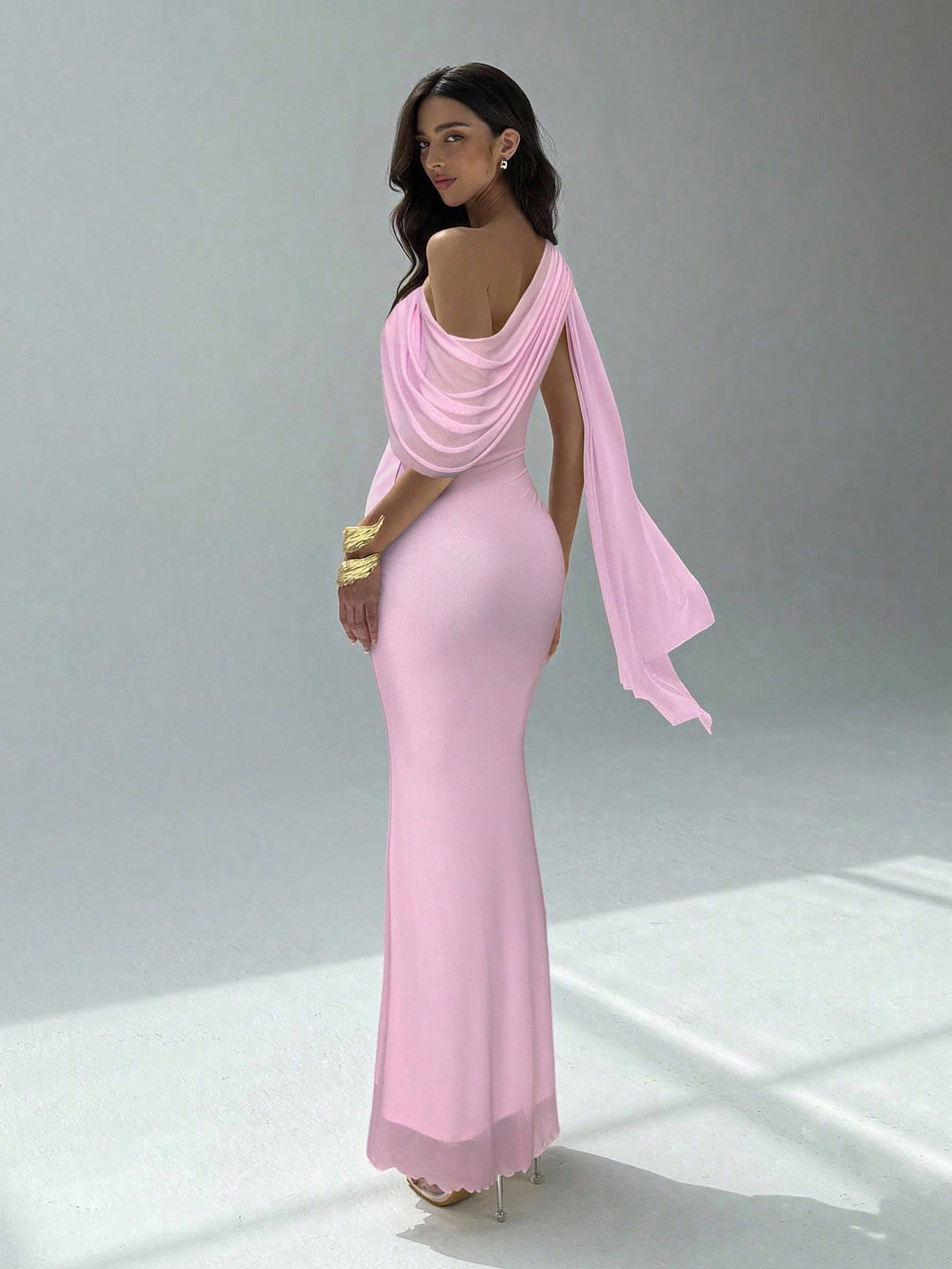 Rochie maxi SHEIN, roz