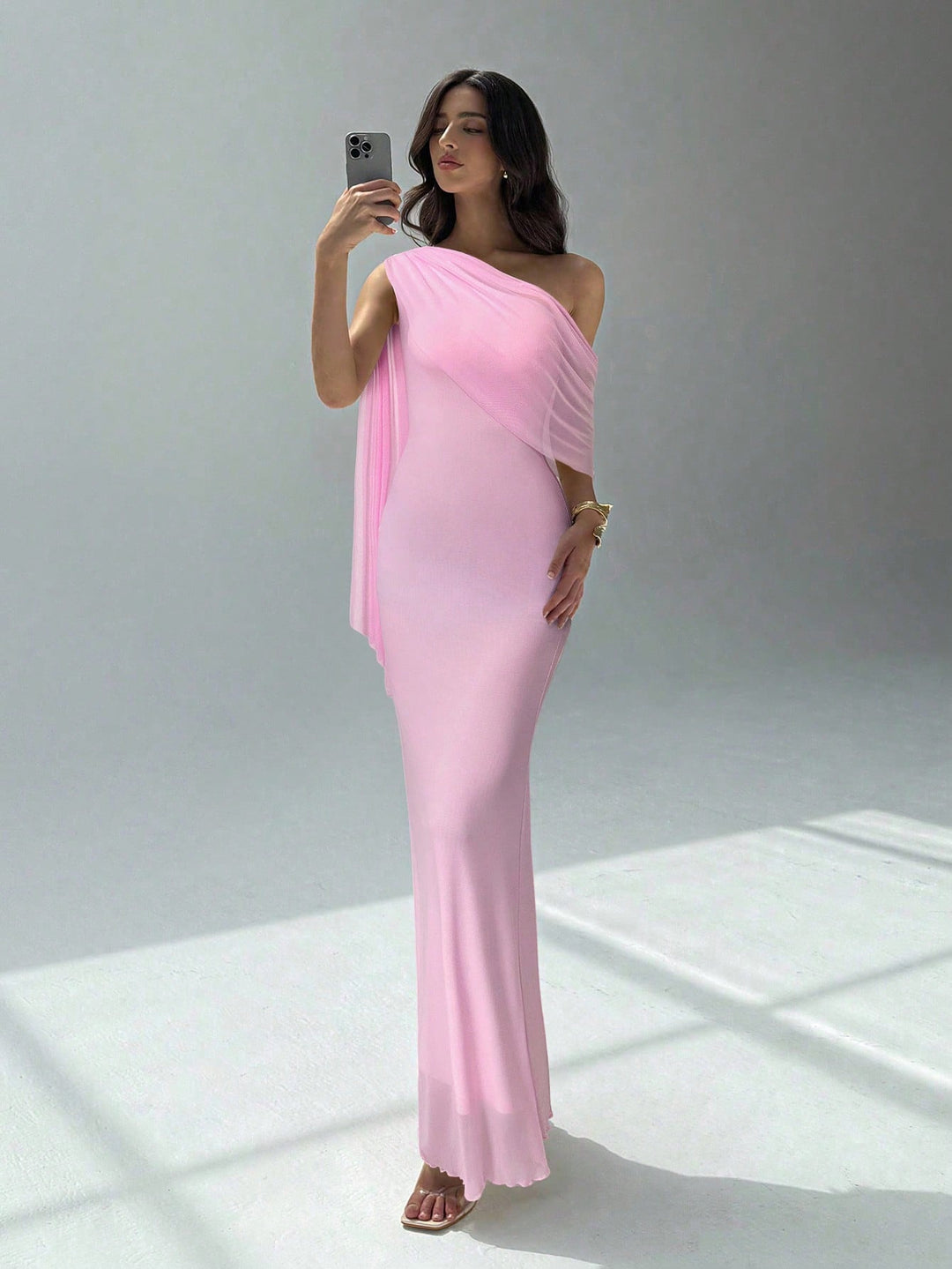 Rochie maxi SHEIN, roz